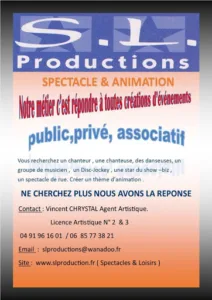 SL Productions Spectacles et Loisirs à Septèmes-les-Vallons