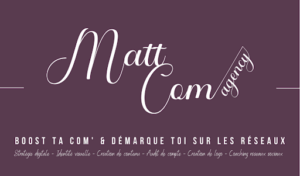Soyez accompagné avec Agence de marketing Matt&rsquo;Com Agency – Community Manager / Formatrice Réseaux Sociaux inscrit dans notre annuaire pour trouver votre Agence de marketing autour de moi sur pour un conseil, un accompagnement ou un devis pour votre stratégie [&hellip;]